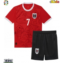 Austria Marko Arnautovic #7 Replica Home Minikit Euro 2024 Short Sleeve (+ pants)